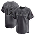 New York Mets #12 Francisco Lindor Gray HOLBERT City Connect Limited Player Jersey