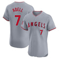 Los Angeles Angels #7 Jo Adell Player Gray HOLBERT Home Limited Elite Stitched Jerseys