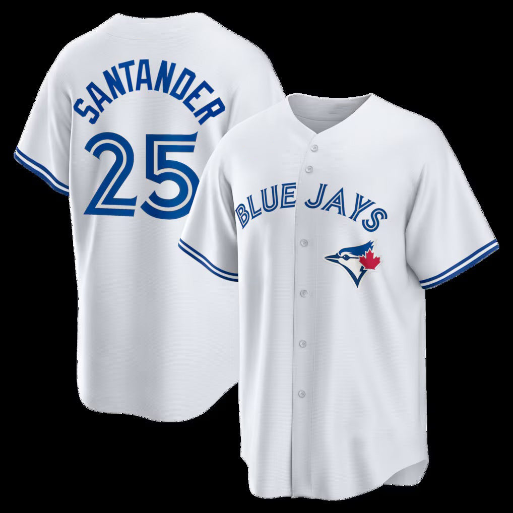 Toronto Blue Jays #25 Anthony Santander White HOLBERT Home Replica Jersey