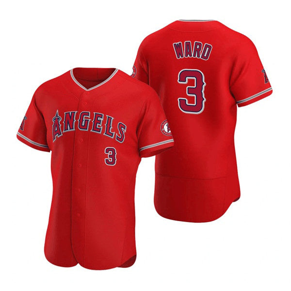Los Angeles Angels #3 Waylor Ward HOLBERT Red Flex Base Stitched Jersey
