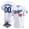 Custom Los Angeles Dodgers ACTIVE PLAYER White HOLBERT 2024 World Series Champions Home Limited Stitched Jersey