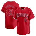 Los Angeles Angels #13 Drew Pomeranz Player Red HOLBERT Home Limited Stitched Jerseys