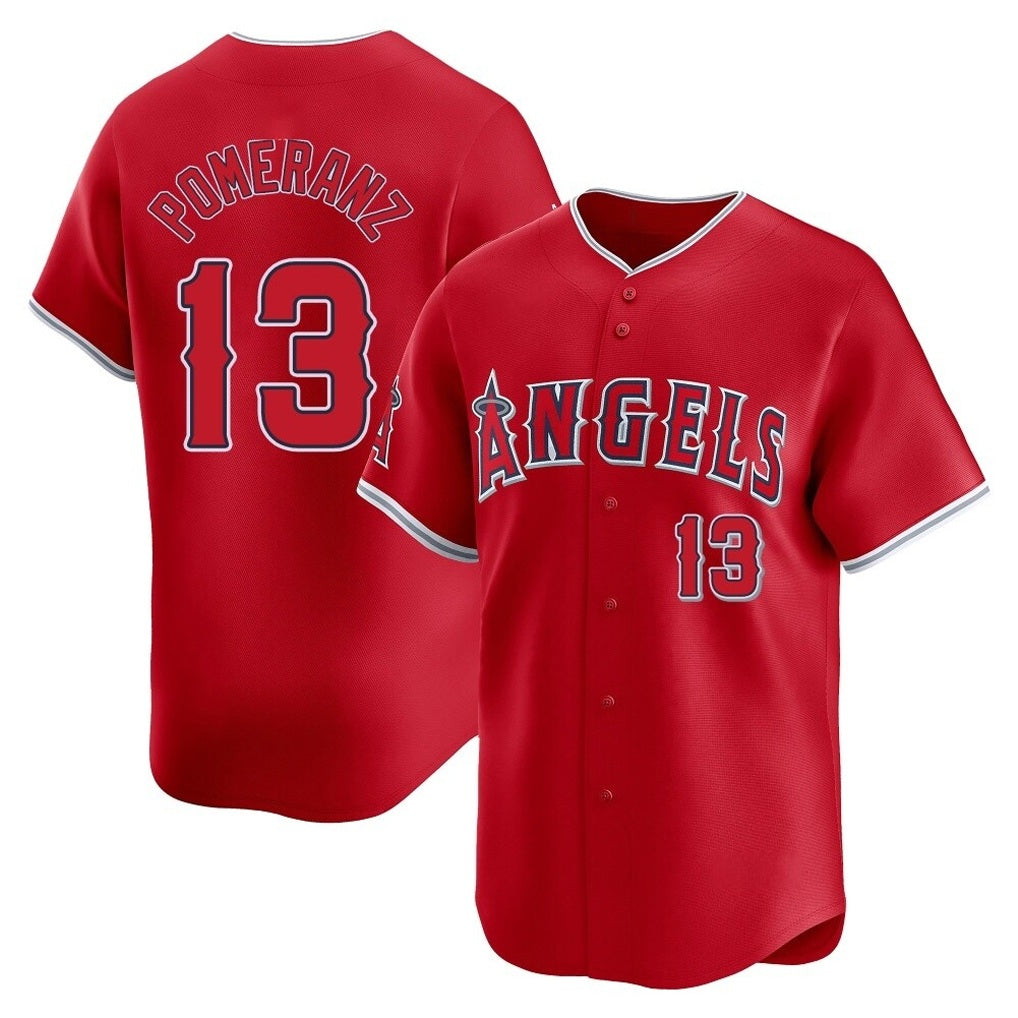 Los Angeles Angels #13 Drew Pomeranz Player Red HOLBERT Home Limited Stitched Jerseys