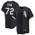 Chicago White Sox #72 Carlton Fisk Player Black HOLBERT Home Game Stitched Jerseys