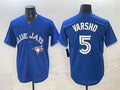 Toronto Blue Jays #5 Daulton Varsho Royal HOLBERT 2025 Cool Base Stitched Jersey