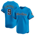 Miami Marlins #9 Xavier Edwards Player Blue HOLBERT Home Limited Stitched Jerseys