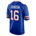 B.Bills #16 Xavier Johnson Royal HOLBERT Game Jersey