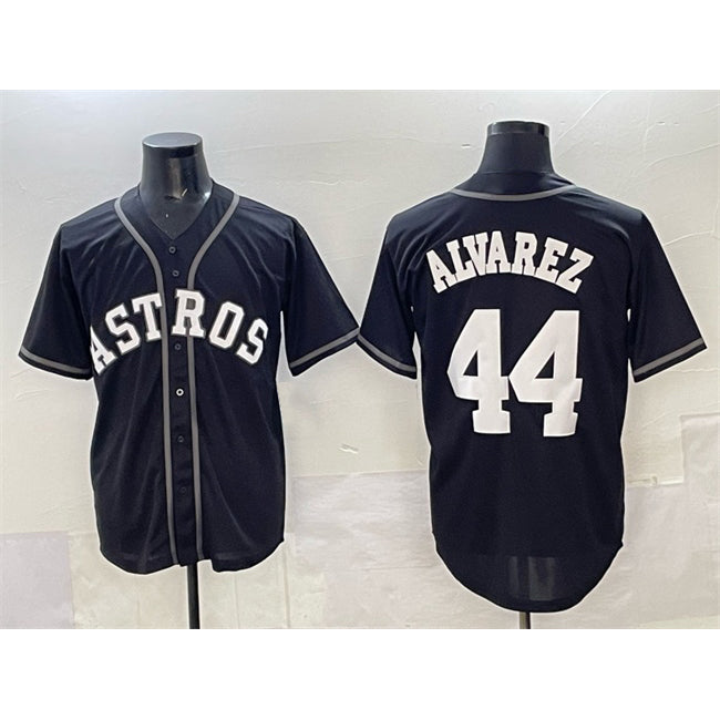 Houston Astros #44 Yordan Alvarez Black HOLBERT Lights Out Limited Stitched Jersey