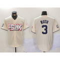 New York Yankees #3 Babe Ruth Cream HOLBERT Limited Stitched Jersey 2