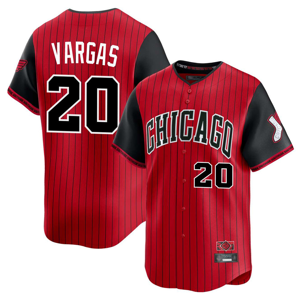 Chicago White Sox #20 Miguel Vargas Player Red HOLBERT City Connect Limited Home Stitched Jerseys