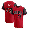 Chicago White Sox #72 Carlton Fisk Player Red HOLBERT City Connect Limited Elite Home Stitched Jerseys