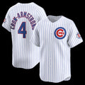 Chicago Cubs #4 Pete Crow-Armstrong White HOLBERT 150th Anniversary Limited Jersey