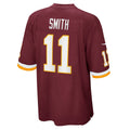 W.Football Team #11 Alex Smith Burgundy HOLBERT Game Player Jersey