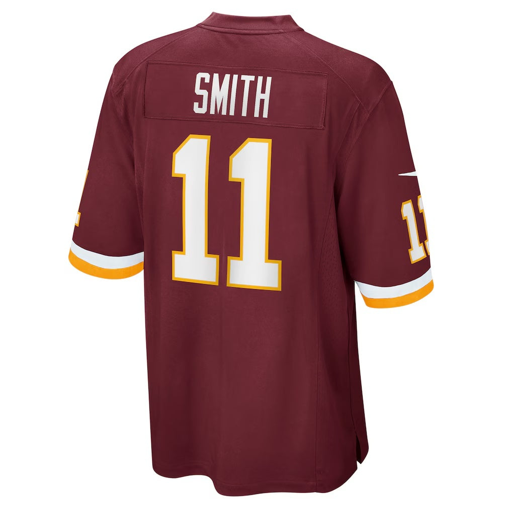 W.Football Team #11 Alex Smith Burgundy HOLBERT Game Player Jersey