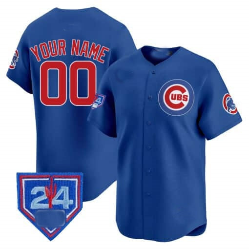 Custom Chicago Cubs 2024 Spring Training Patch Vapor Premier Limited Jersey ¨C Royal HOLBERT