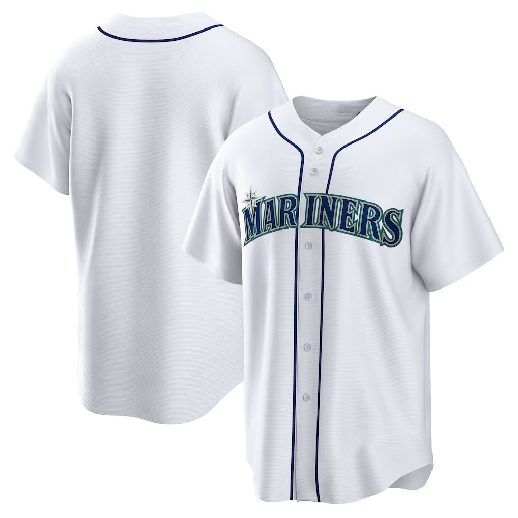 Seattle Mariners White HOLBERT Home Replica Team Jersey