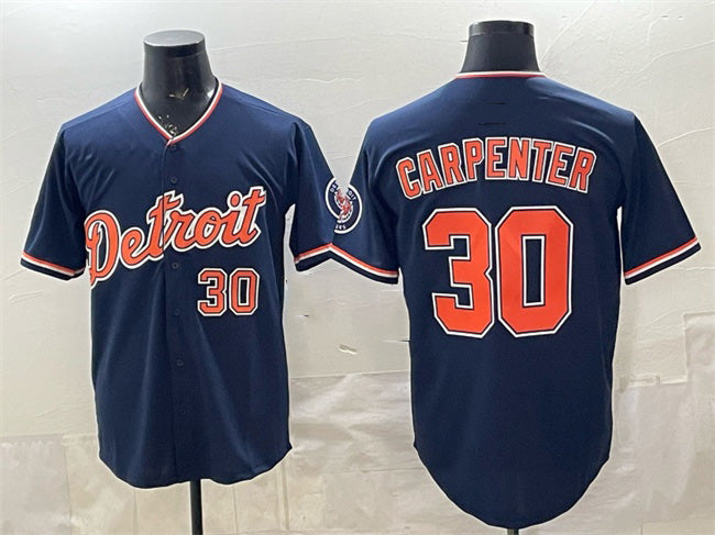 Detroit Tigers #30 Kerry Carpenter Navy HOLBERT 2026 Alternate Vapor Premier Limited Stitched Jersey