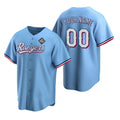 Custom Texas Rangers Active Player Blue HOLBERT 2023 World Series Stitched Jersey