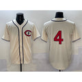 Chicago Cubs #4 Pete Crow-Armstrong Cream HOLBERT Field of Dreams Cool Base Stitched Jersey