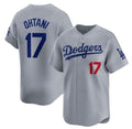 Los Angeles Dodgers #17 Shohei Ohtani Gray HOLBERT Cool Base Stitched Jersey 1