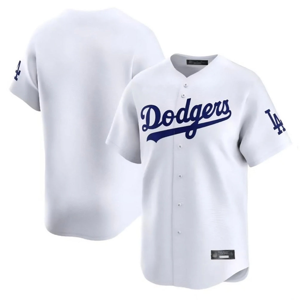 Los Angeles Dodgers Blank Player White HOLBERT Limited Home Stitched Jerseys
