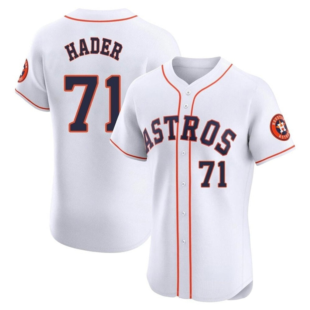 Houston Astros #71 Josh Hader Player White HOLBERT Limited Elite Home Stitched Jerseys
