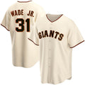 San Francisco Giants #31 LaMonte Wade Jr Cream HOLBERT 2021 Replica Home Jersey