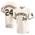 Milwaukee Brewers #24 William Contreras Cream HOLBERT Home Limited Player Jersey