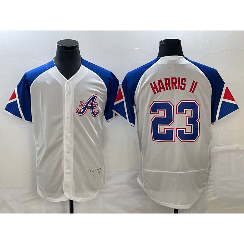 Atlanta Braves #23 Michael Harris II White HOLBERT 2023 City Connect Flex Base Stitched Jersey