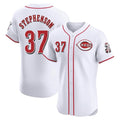 Cincinnati Reds #37 Tyler Stephenson Player White HOLBERT Limited Elite Home Stitched Jerseys