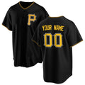 Custom Pittsburgh Pirates Black HOLBERT Alternate Replica Jersey