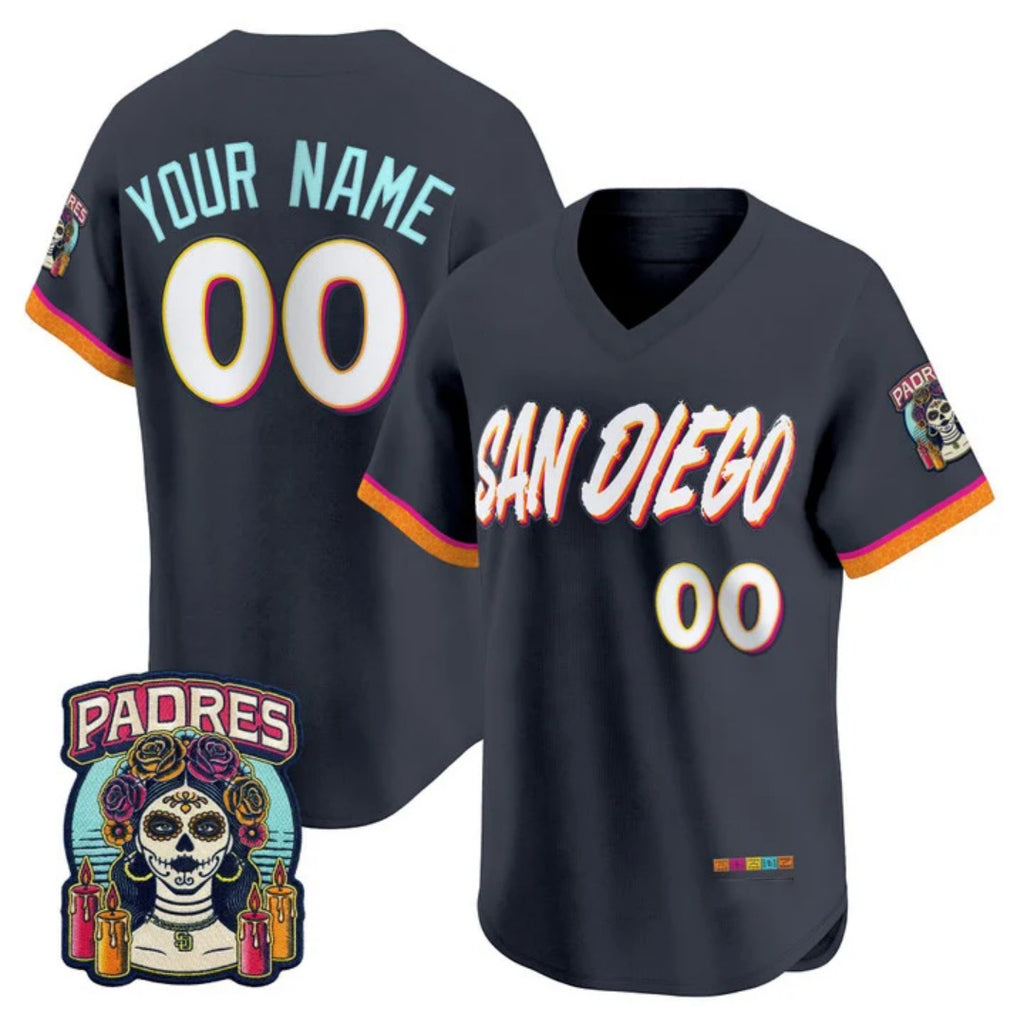 Custom San Diego Padres Obsidian HOLBERT 2026 City Connect Stadium Stitched Jersey