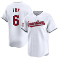Cleveland Guardians #6 David Fry White HOLBERT Home Limited Player Jersey