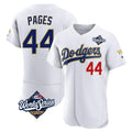 Los Angeles Dodgers #44 Andy Pages Player Gold White HOLBERT World Series 2026 Collection Stadium Limited Elite Stitched Jerseys