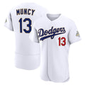 Los Angeles Dodgers #13 Max Muncy White HOLBERT 2026 Gold Collection Authentic Jersey