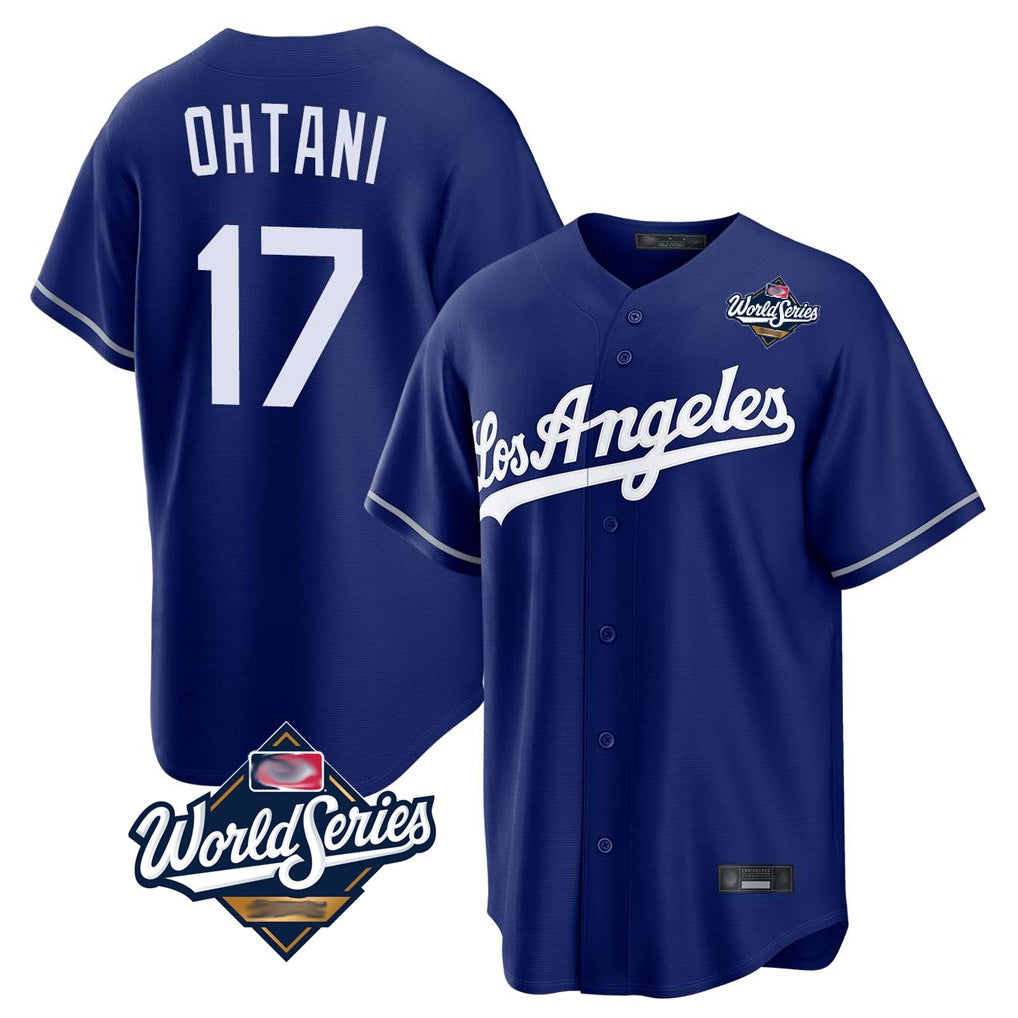 Los Angeles Dodgers #17 Shohei Ohtani Player Royal HOLBERT World Series Game Stitched Jerseys