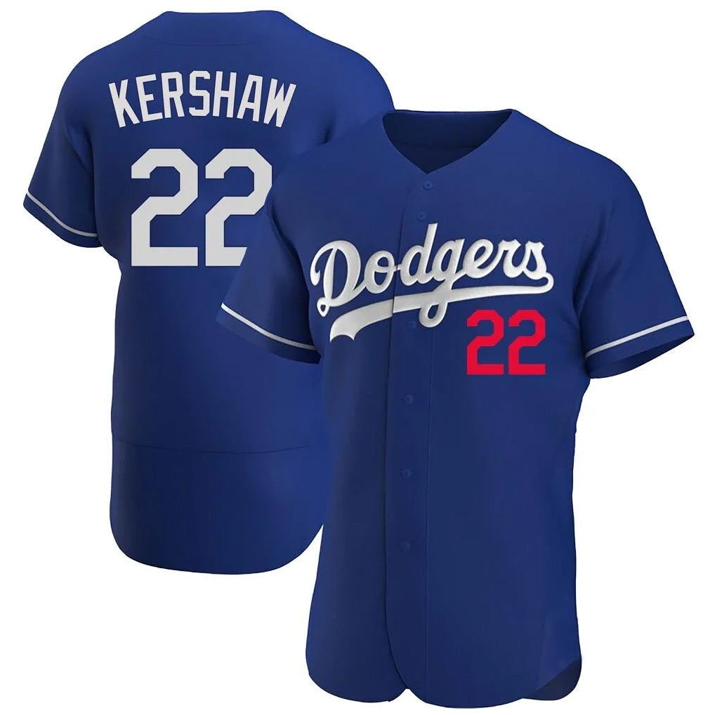 Los Angeles Dodgers #22 Clayton Kershaw Player Royal HOLBERT Limited Elite Home Stitched Jerseys