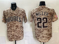 San Diego Padres #22 Mason Miller Tan HOLBERT Camo Cool Base Stitched Jersey