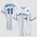 Toronto Blue Jays #11 Bo Bichette White HOLBERT 2025 World Series Home Cool Base Stitched Jersey