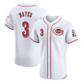 Cincinnati Reds #3 Ke'Bryan Hayes Player White HOLBERT Limited Elite Home Stitched Jerseys
