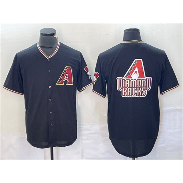 Arizona Diamondbacks Black HOLBERT Team Big Logo Cool Base Stitched Jerseys