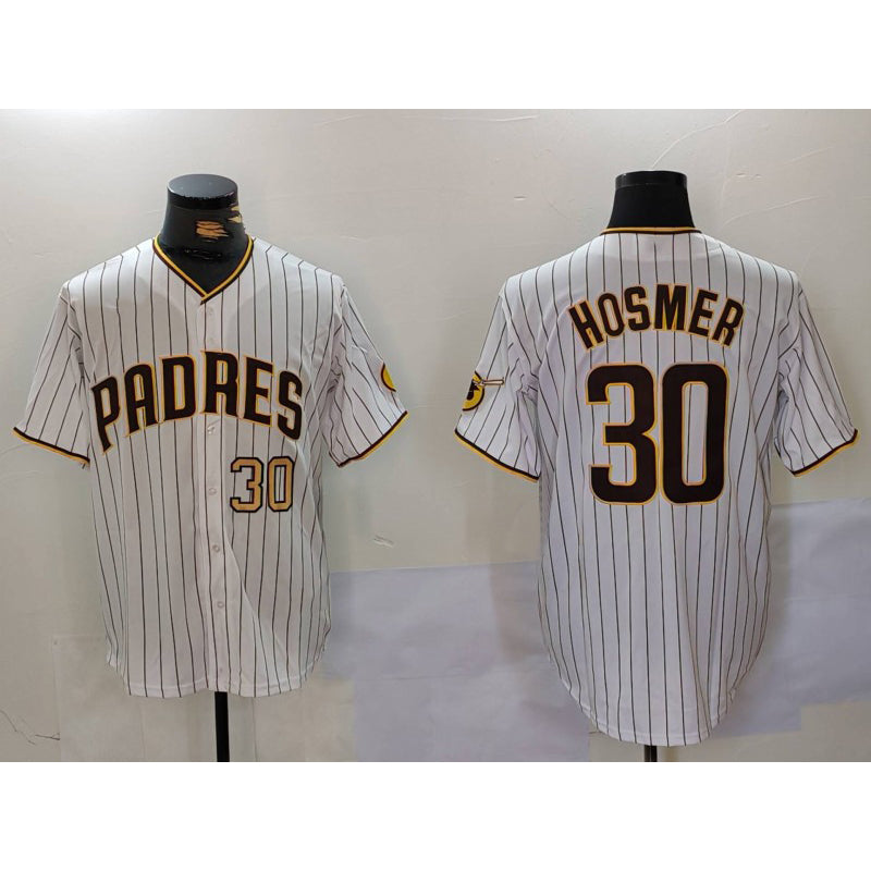San Diego Padres #30 Eric Hosmer White HOLBERT Stitched Cool Base Jerseys