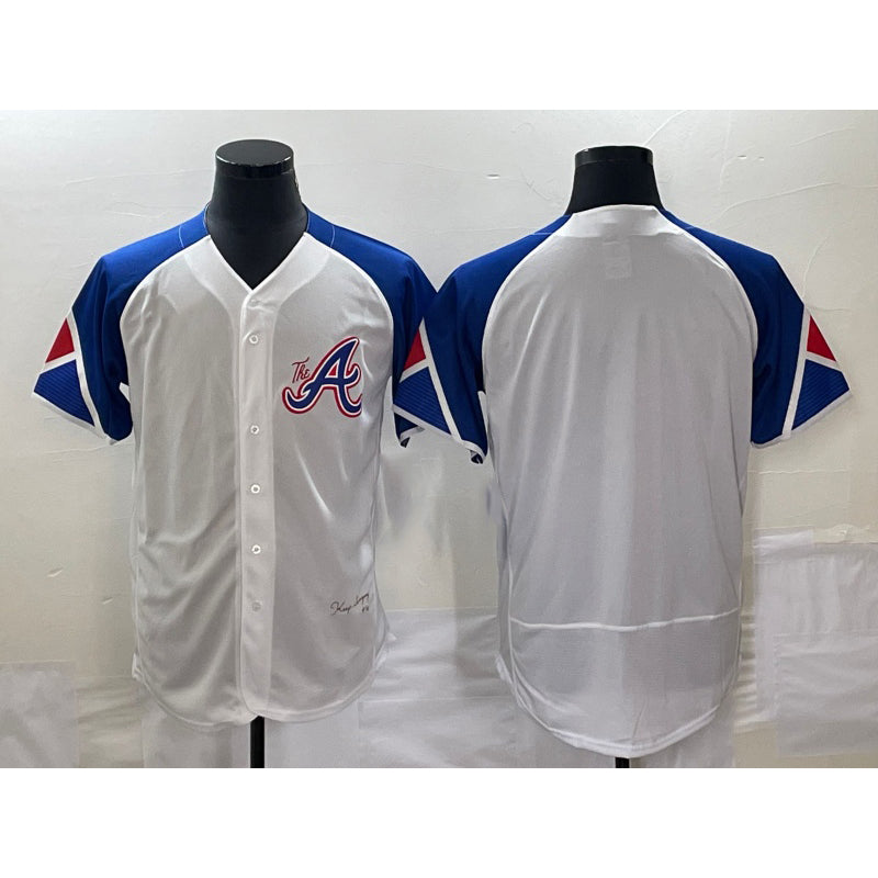 Atlanta Braves Blank White HOLBERT 2023 City Connect Flex Base Stitched Jersey