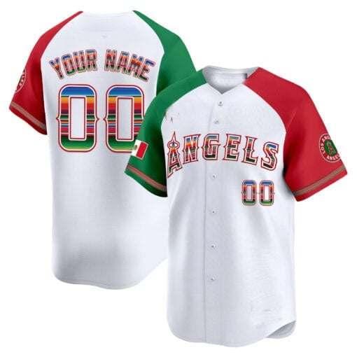 Custom Los Angeles Angels Mexico Vapor Premier Limited Jersey ¨C White HOLBERT