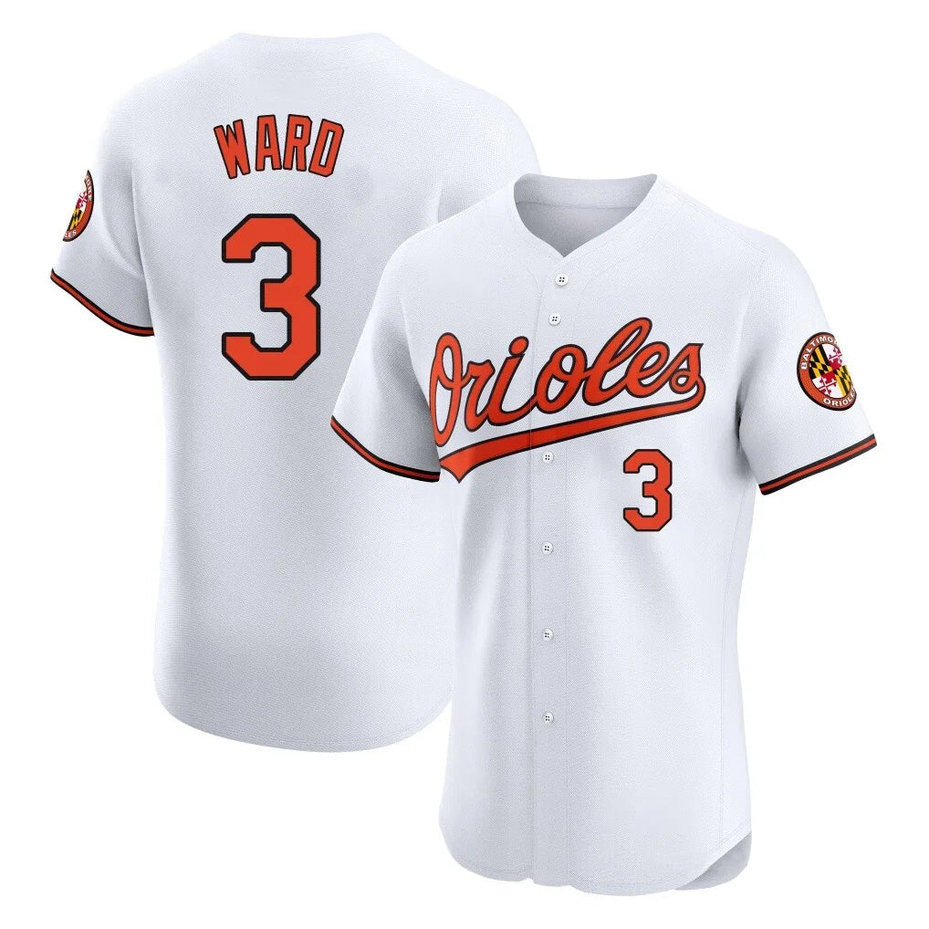 Baltimore Orioles #3 Taylor Ward Player White HOLBERT Limited Elite Home Game Stitched Jerseys