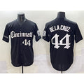 Cincinnati Reds #44 Elly De La Cruz Black HOLBERT 'Gothic Queen City Edition' Vapor Premier Limited Stitched Jersey