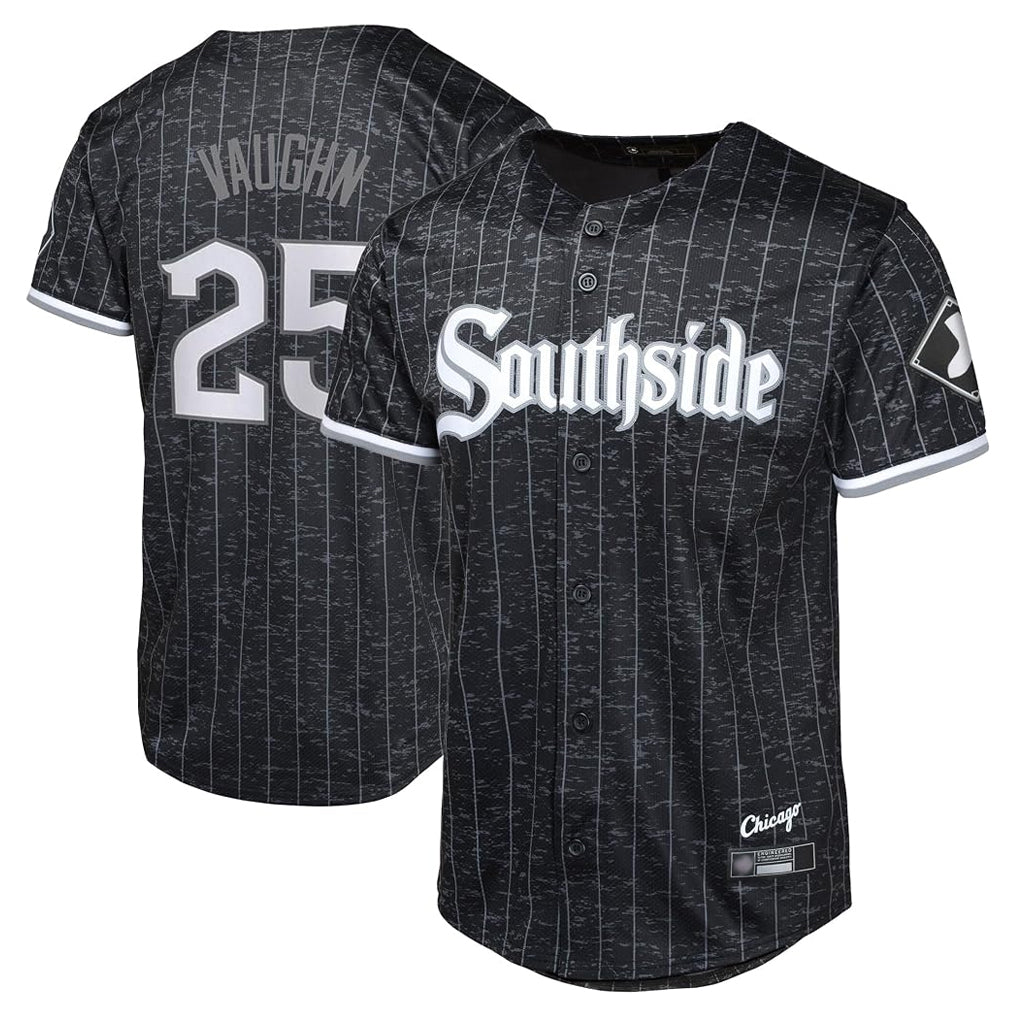 Chicago White Sox #25 Andrew Vaughn Player Black HOLBERT City Connect Home Game Stitched Jerseys
