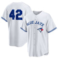 Toronto Blue Jays #42 Jackie Robinson White HOLBERT Home 2025 Day Replica Jersey