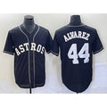 Houston Astros #44 Yordan Alvarez Black HOLBERT Cool Base Stitched Jersey