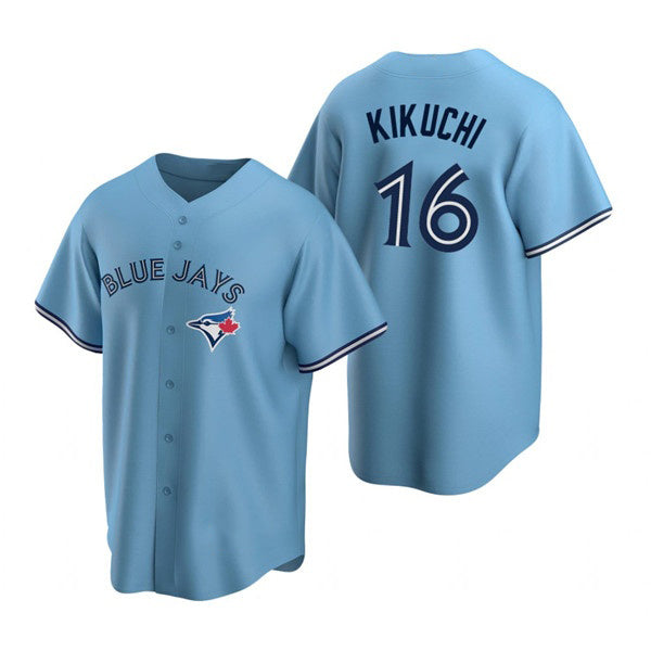 Toronto Blue Jays #16 Yusei Kikuchi Light Blue HOLBERT Cool Base Stitched Jersey